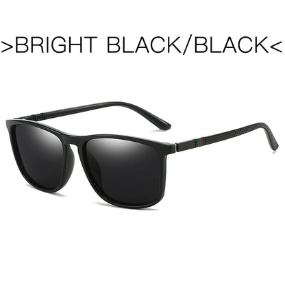 Polarized Sports Sunglasses for Men – Lightweight Comfortable Square UV400 Eyewear with Original Case