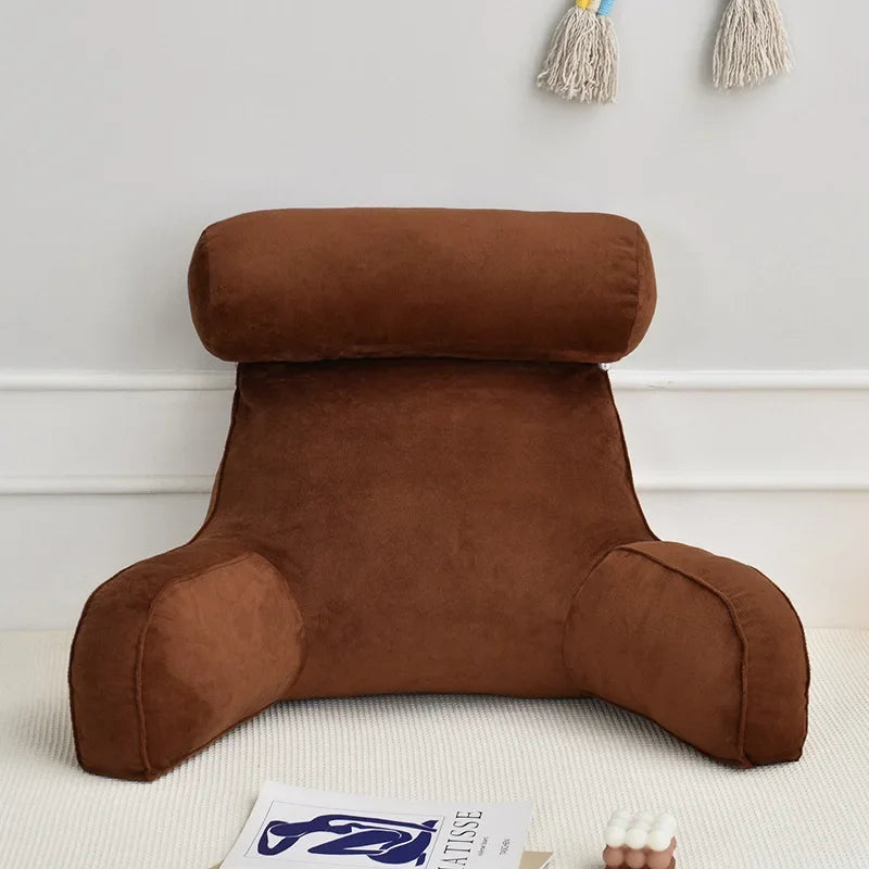 Ultra Soft Memory Foam Reading Pillow – Office & Sofa Back Cushion, Lumbar Support for Bedside & Backrest Relief