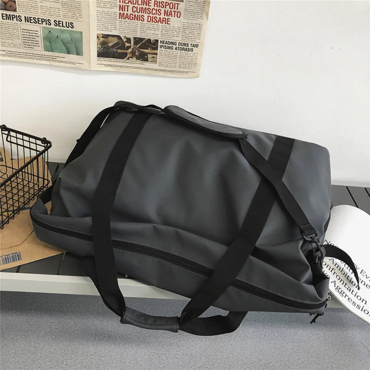 Handheld Travel Bag - Large Capacity Sports & Fitness Bag, Lightweight One Shoulder Crossbody Luggage