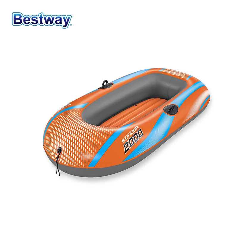 Bestway 1–3 Person Heavy Duty Inflatable Kayak PVC Rafting Adventure Boat for Outdoor Water Sports & Fishing