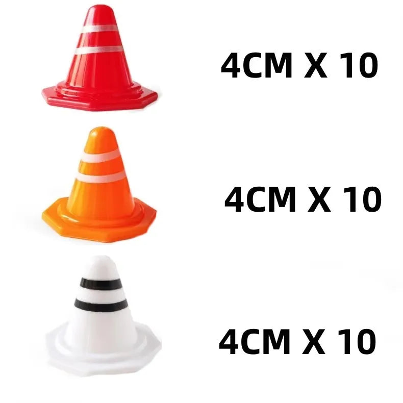 RC Drift Car Mini Track Accessories – Racing Obstacles, Road Barriers & Highway Scene Tool Set