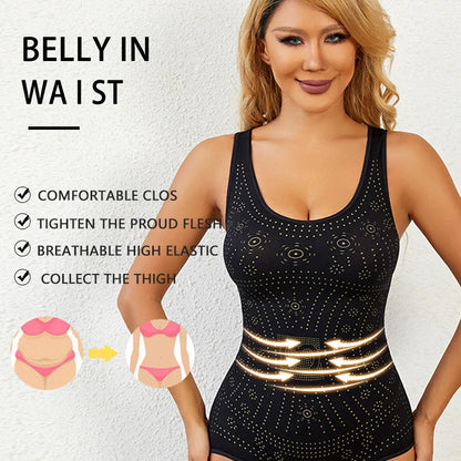 Flarixa Plus Size Shapewear Bodysuit – Open Crotch Seamless Slimming Underwear Postpartum Body Shaper 5XL