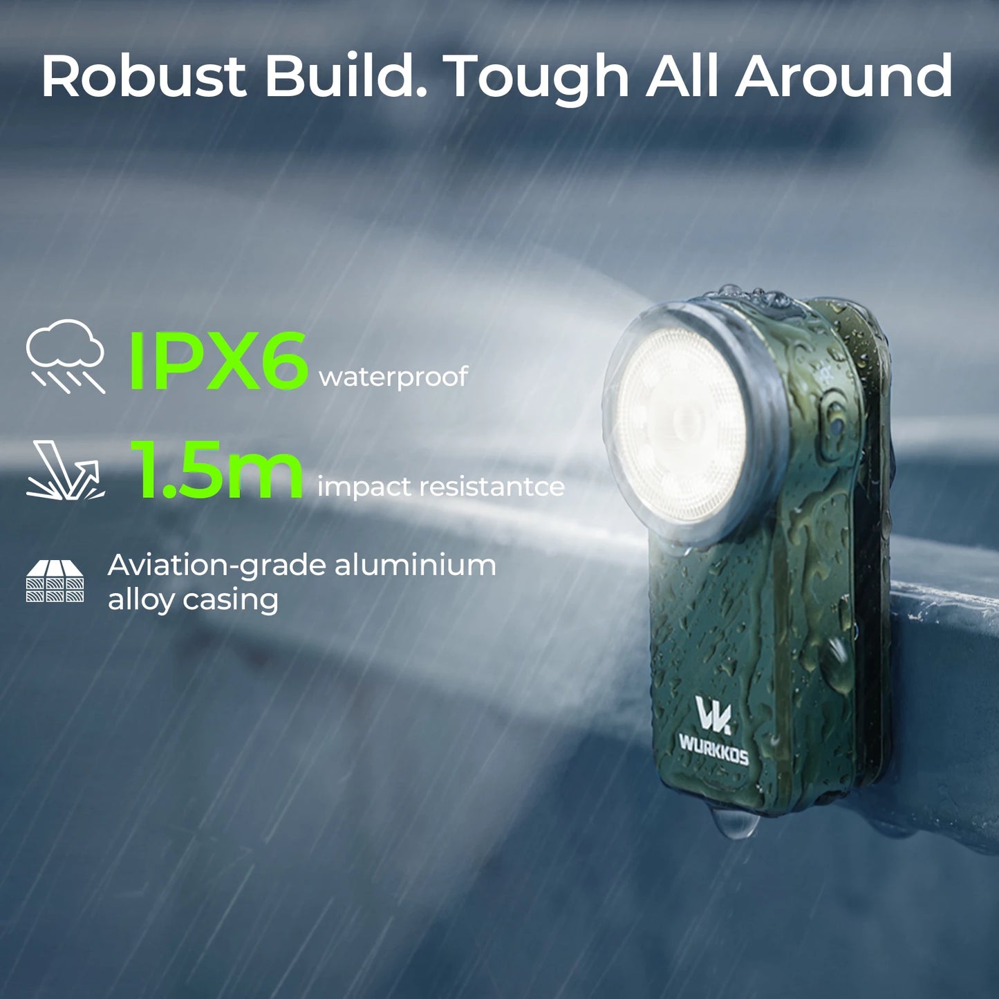 Wurkkos HD03 680LM Mini Clip Light - USB-C Rechargeable EDC Flashlight with RGB, Magnet & Spotlight/Floodlight