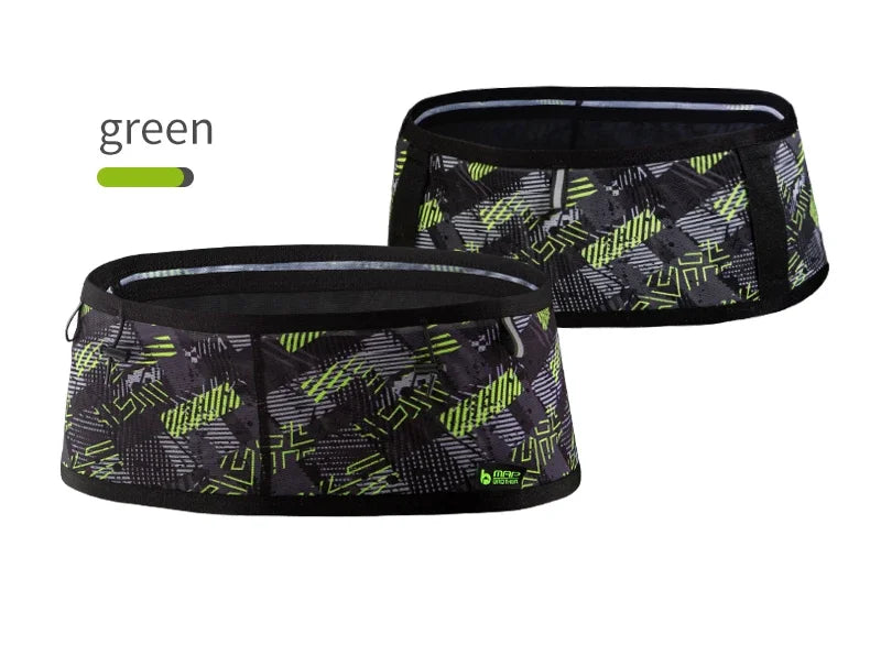 MAP BROTHER W1001 Woven Elastic Sports Waist Bag – Running, Triathlon, Marathon & Cycling Number Belt Pack