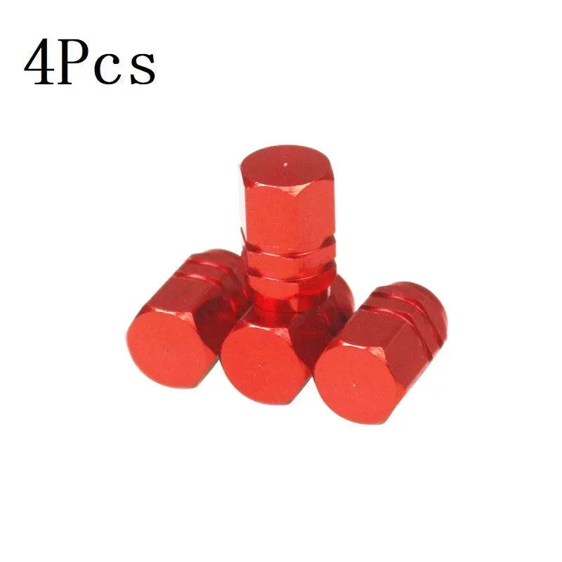4/10PCS Aluminum Car Tire Valve Stem Caps – Waterproof Airdust-Proof Rim Covers