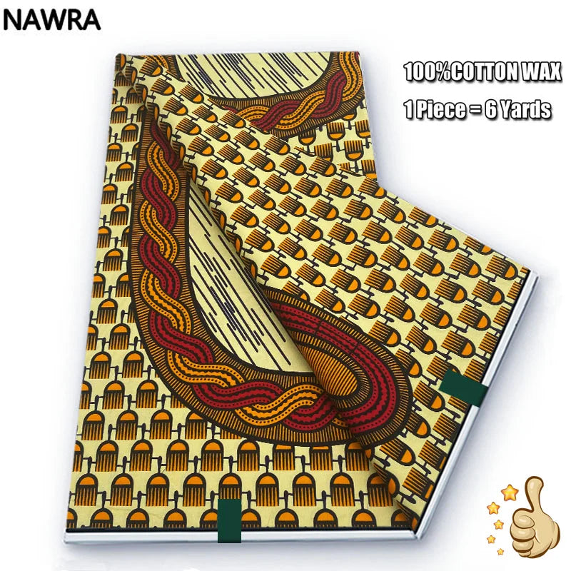 100% Cotton African Wax Print Fabric - High Quality Original Real Wax Ankara Batik Pagne Nigeria Style Sewing Fabric