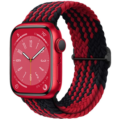 Braided Solo Loop Apple Watch Band – Stretch Nylon Bracelet Strap for Series SE, 6–11 & Ultra 2 (40mm–49mm) Adjustable Correa
