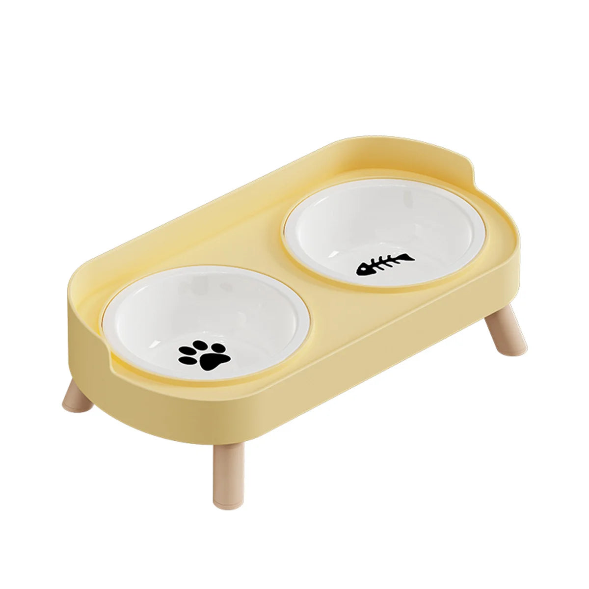Colorful Dopamine Pet Double Bowl – Stainless Steel Large Capacity Cat & Dog Feeding & Water Dish Fashion Pet Bowl Set