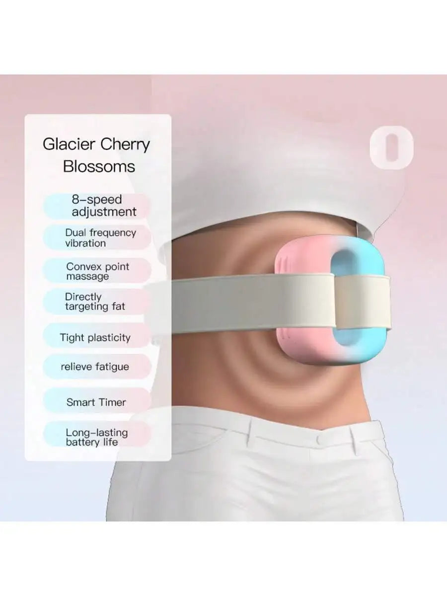 Electric Fascia Ring Massager - USB Rechargeable Hot Compress Waist & Muscle Relaxation Belt Massager