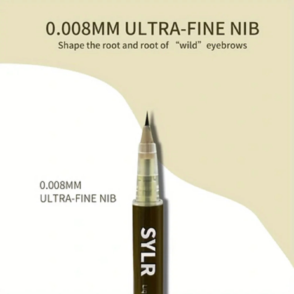 Ultra Fine Eyebrow Pen | 0.008mm Waterproof, Smudge-Proof, Sweat-Proof, Long-Lasting, High Pigmented Liquid Pencil