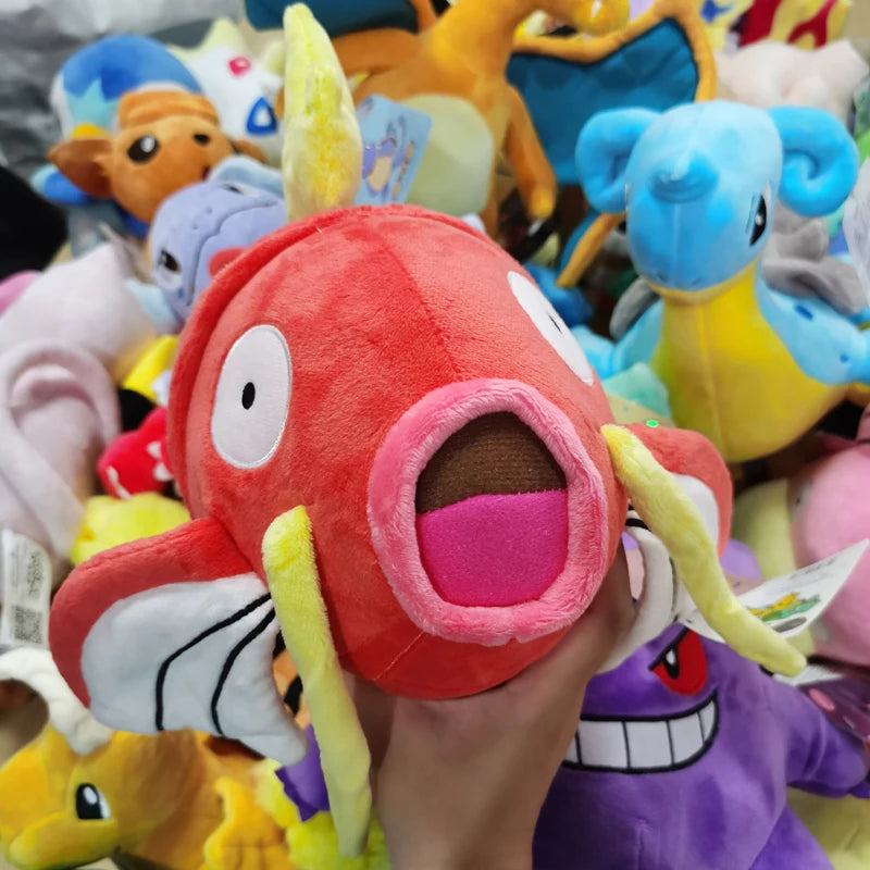 Original Pokémon Gengar Plush 24cm – Cute Pikachu Soft Stuffed Toy Doll for Kids Birthday Gift