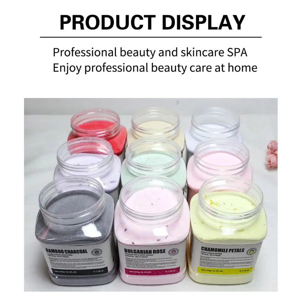 Rose Chamomile Hydrating Jelly Mask Powder – Pink Rose Petal Radiance Skincare Treatment 350g