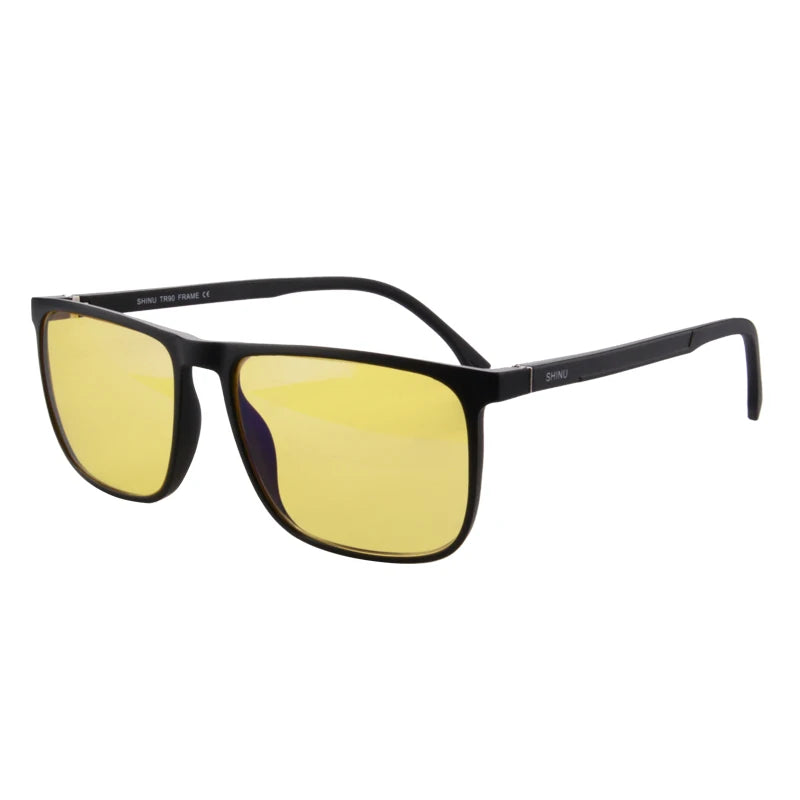 SHINU Blue Light Blocking Glasses – Red Lens Anti-Glare Eyewear for Men to Reduce Eye Strain
