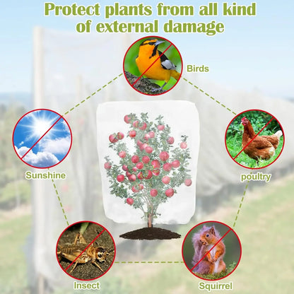 Garden Plant Insect Netting – 60 Mesh Pest Control Cover for Vegetables, Flowers, and Fruits, Bird-Proof Protective Netting