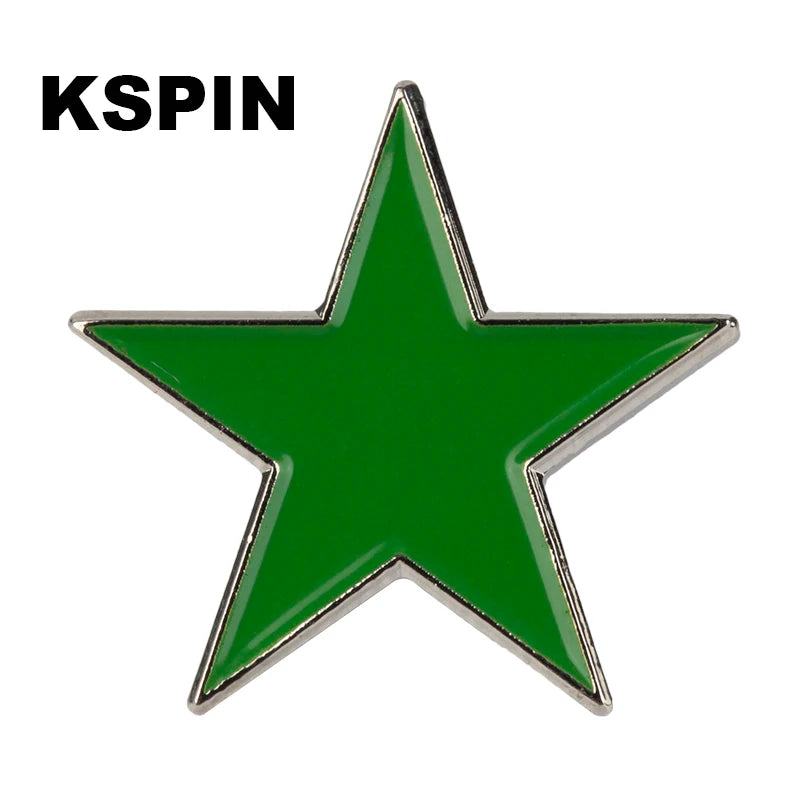 Baby Blue Metal Star Lapel Pin Brooch – Colorful Enamel Star Badge Accessories for Jackets, Bags & Fashion Outfit Decor