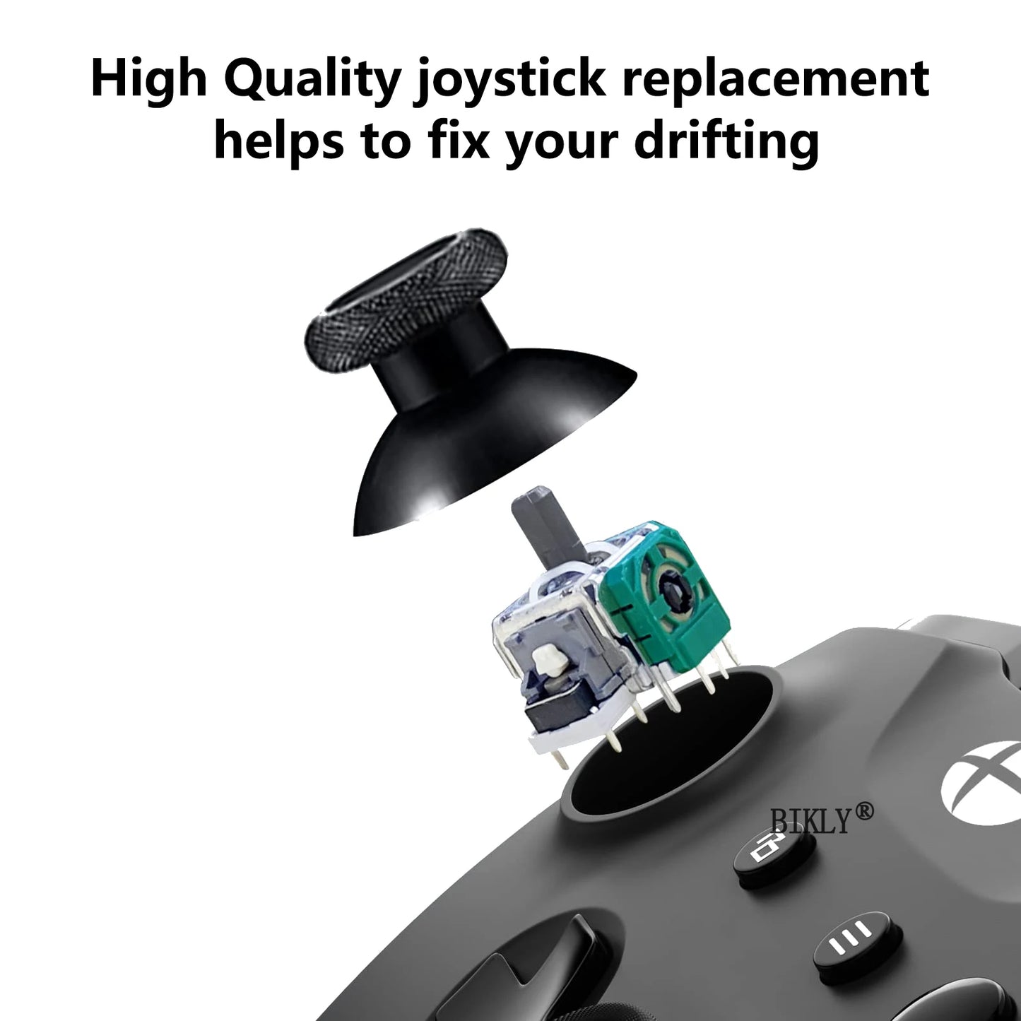 Replacement Joystick for Xbox One & Series X/S Controllers — 3D Analog Thumbsticks with T6/T8 Screwdriver Repair Kit
