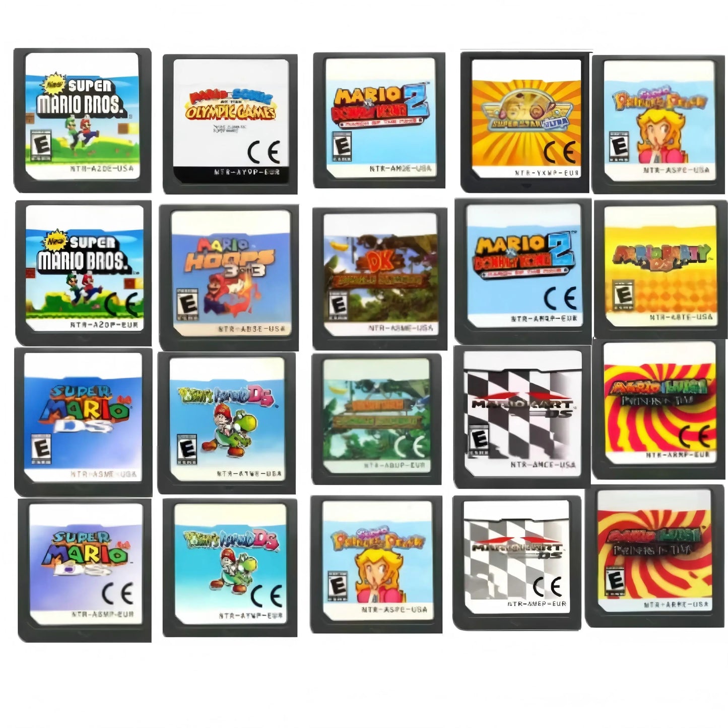 DS Game Cartridge – Super Peach Bros Kart & Yoshi’s Island, English Version for NDS, 2DS & 3DS (USA/EUR)