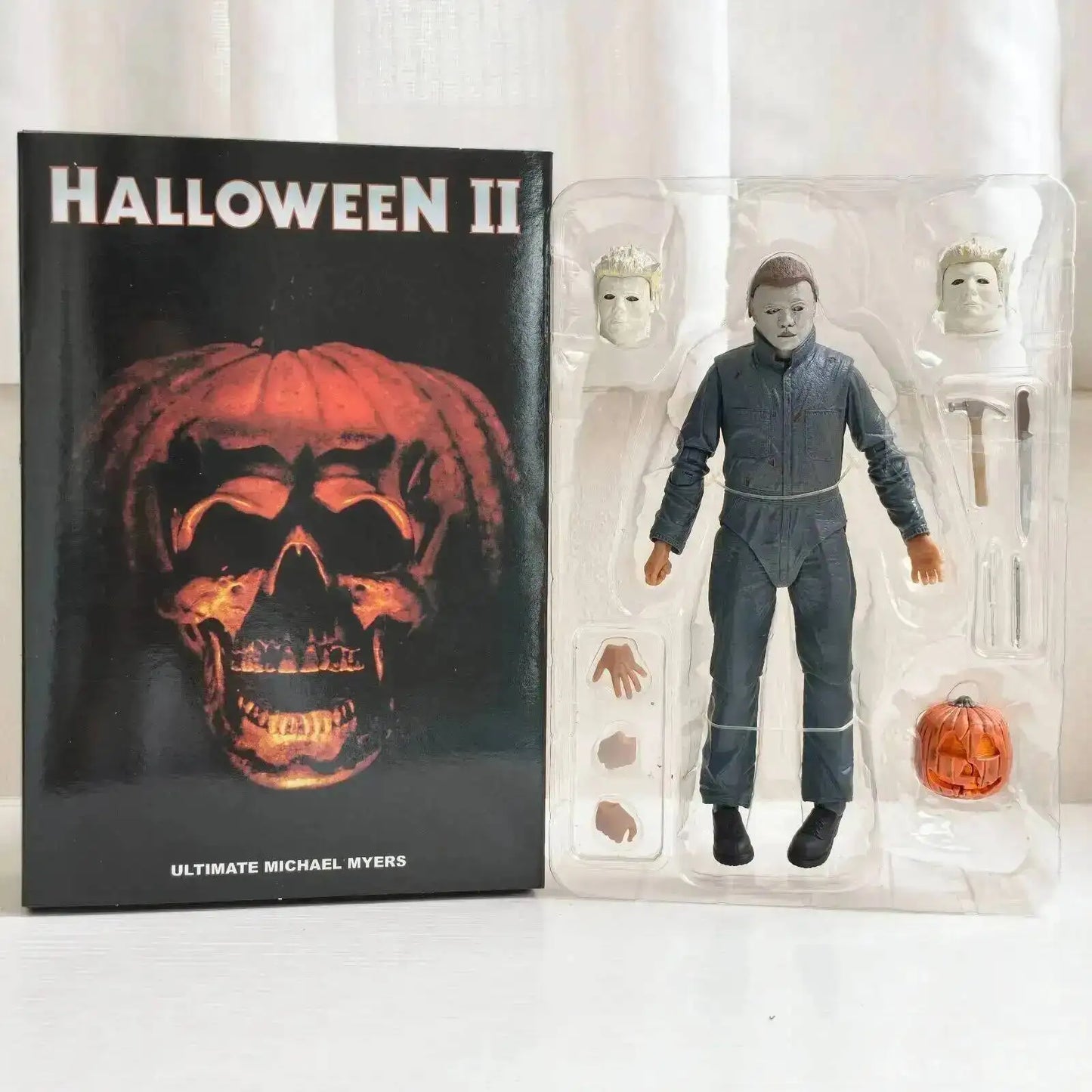 Michael Myers Horror Action Figure - Halloween Pumpkin Decor Toy Collectible Gift for Horror Fans