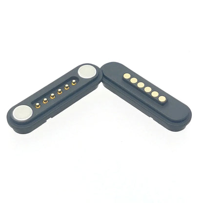 DC 12V 3A Waterproof Magnetic Pogo Pin Connector - 2-6 Pin Spring Loaded Male Female DC Power Socket