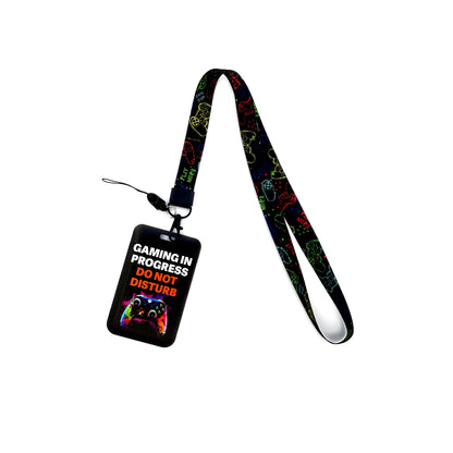 Gamer Card Holder Neck Strap Lanyard – Key, ID & Phone Badge Holder with Cool Hanging Rope
