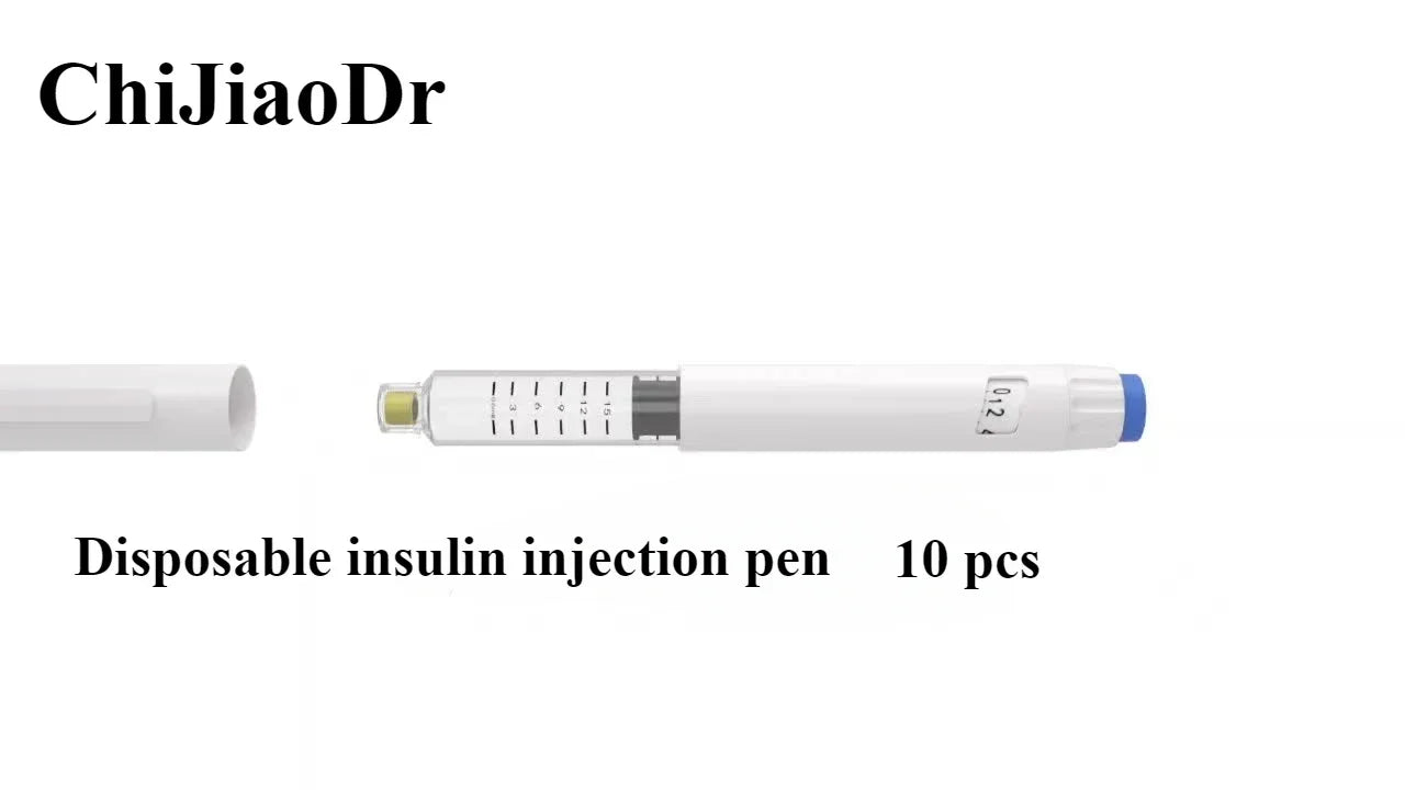 Adjustable-Dose Disposable Insulin Injection Pen — Single-Use Insulin Injector for Precise Diabetes Management
