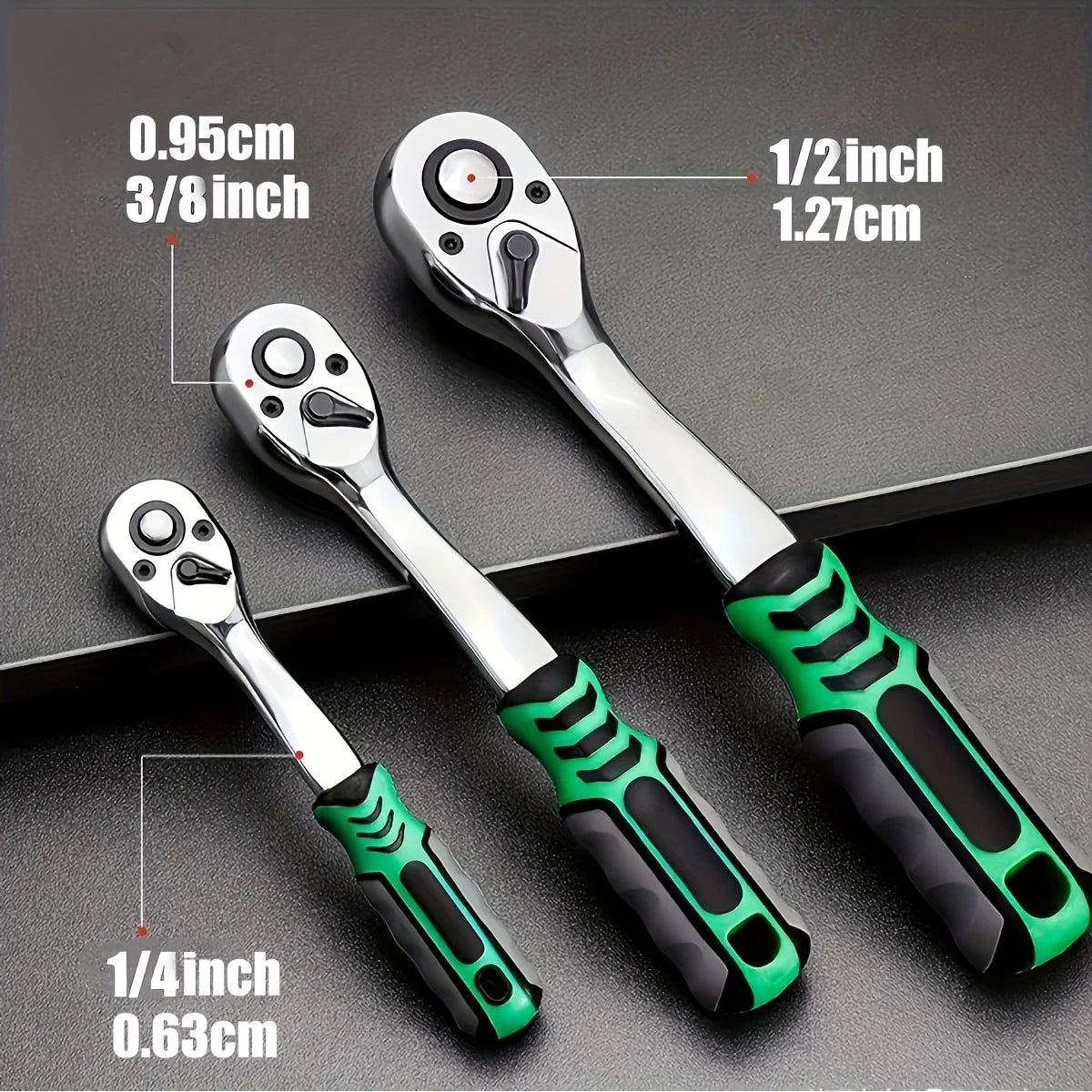 # 72-Piece Drive Socket Set - 1/4", 3/8" & 1/2" Ratchet Wrench Kit for Auto Repair & Mechanics