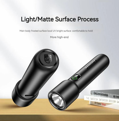 Philips 2025 New EDC Portable Rechargeable LED Flashlight – Self Defense, Camping & Hiking Tool