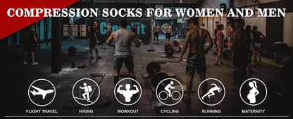 3 Pairs Compression Socks 30 mmHg — S-XXL Medical Socks for Edema, Diabetes & Varicose Veins