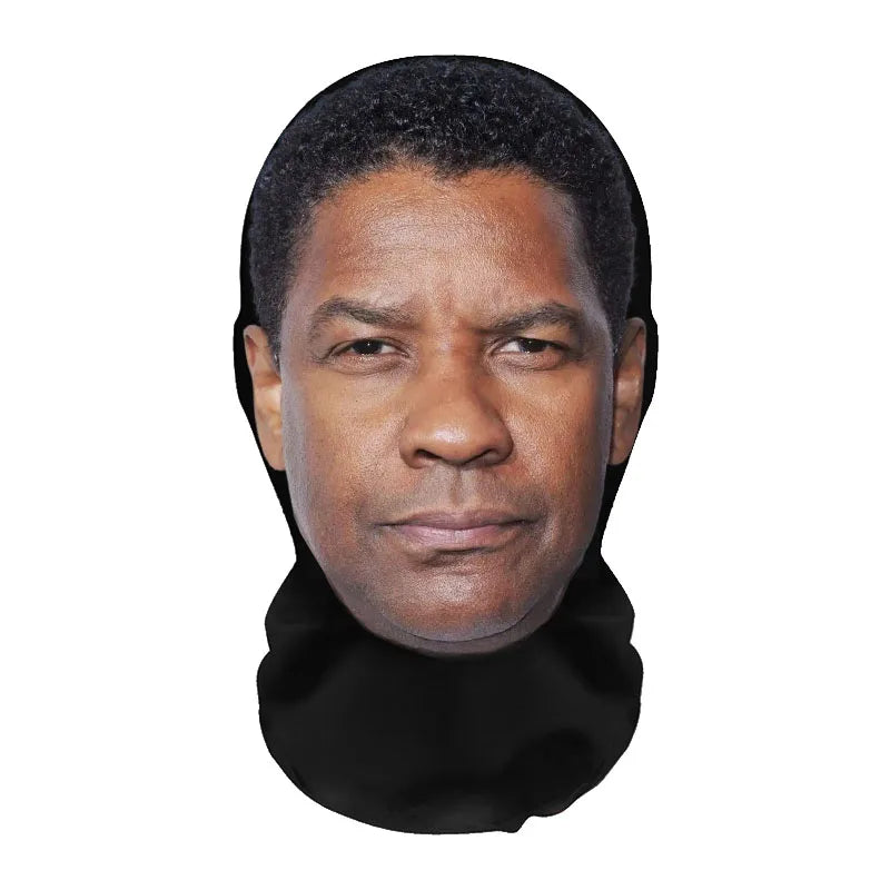 3D Printed Realistic Face Mask - Stretch Mesh Full Head Cosplay Balaclava for Role Play & Hip Hop Costume