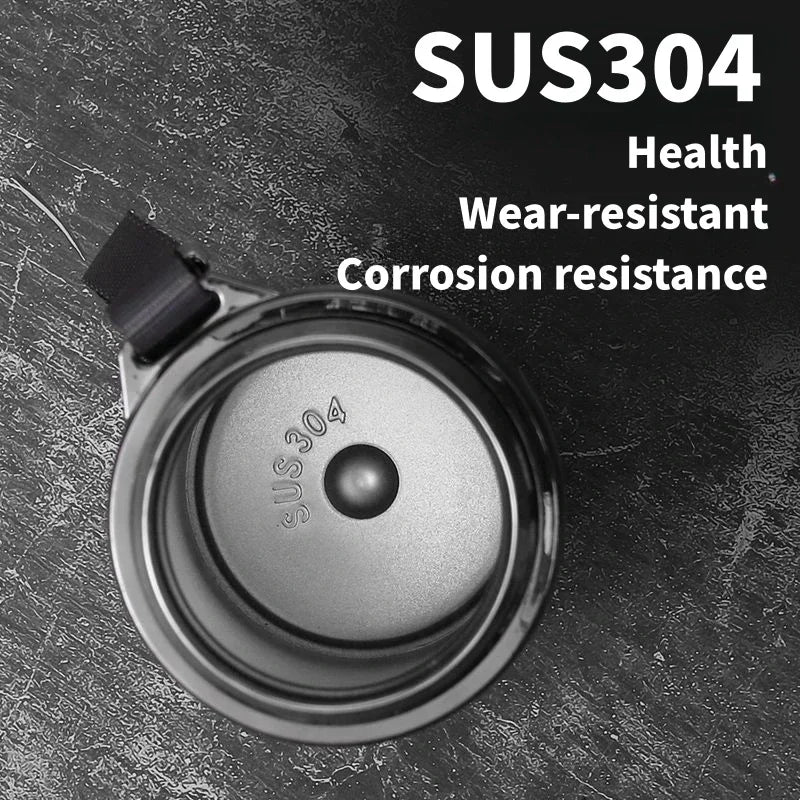 304 Stainless Steel Vacuum Thermos Bottle 800ml–1L with LED Temperature Display – Portable Travel Tea & Coffee Insulated Drinking Cup