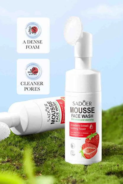 SAODER Fruits Facial Cleanser – Moisturizing & Hydrating Face Wash Foam with Massage for Skincare