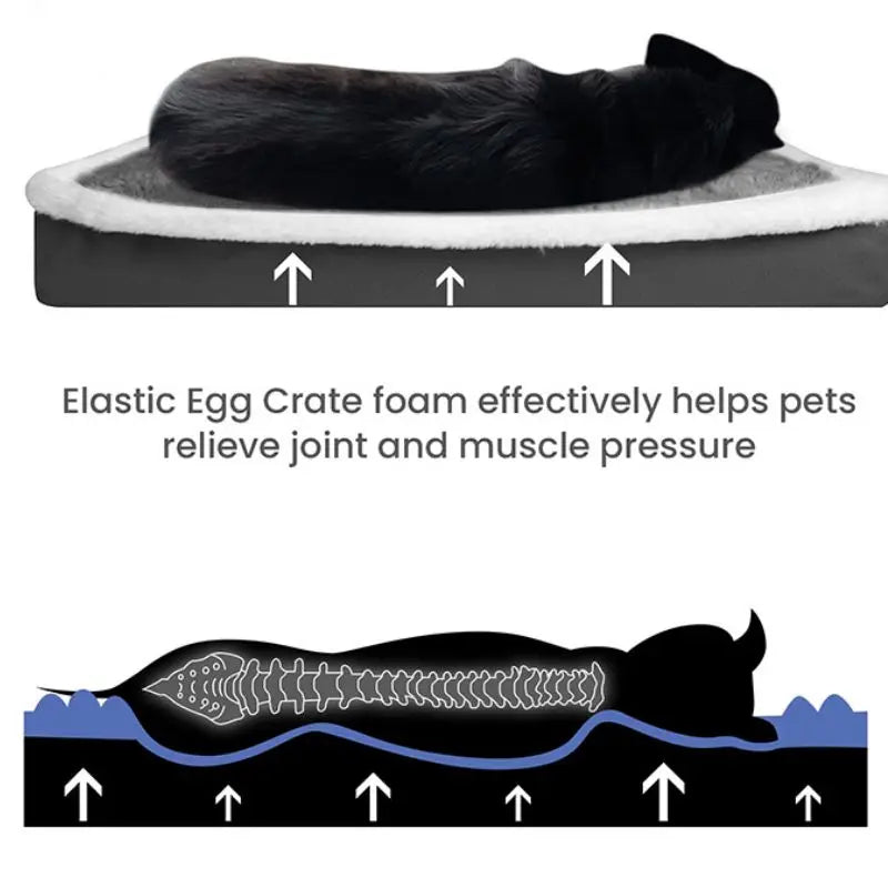 Removable Dog Bed Mat with Zipper - Washable Pet Mattress for Dog Sleeping, Pet Pad Cushion for Small to Medium Pets