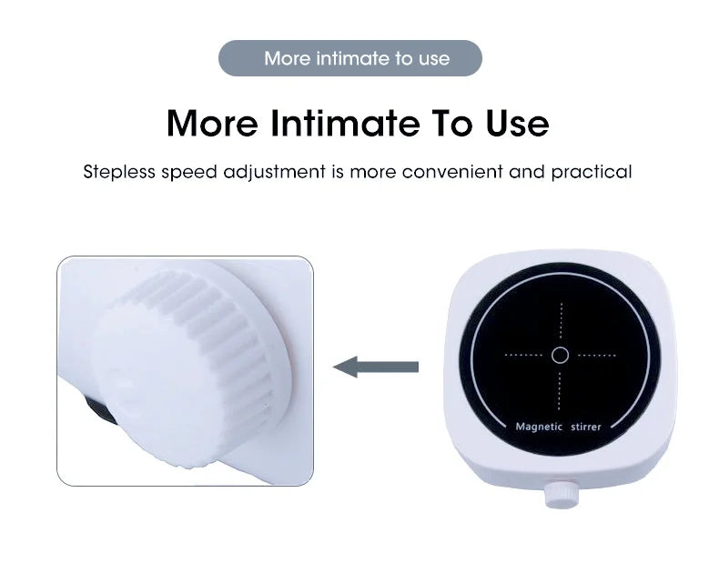 Portable 1L Magnetic Stirrer 4000RPM — Mini Lab & Kitchen Liquid Mixer/Stirring Plate