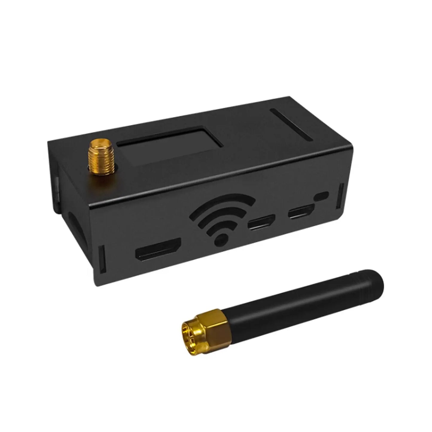 Pre-Assembled MMDVM Hotspot Kit with Raspberry Pi Zero W – Supports P25/DMR/YSF/NXDN with OLED, Antenna & 8GB SD Card Case