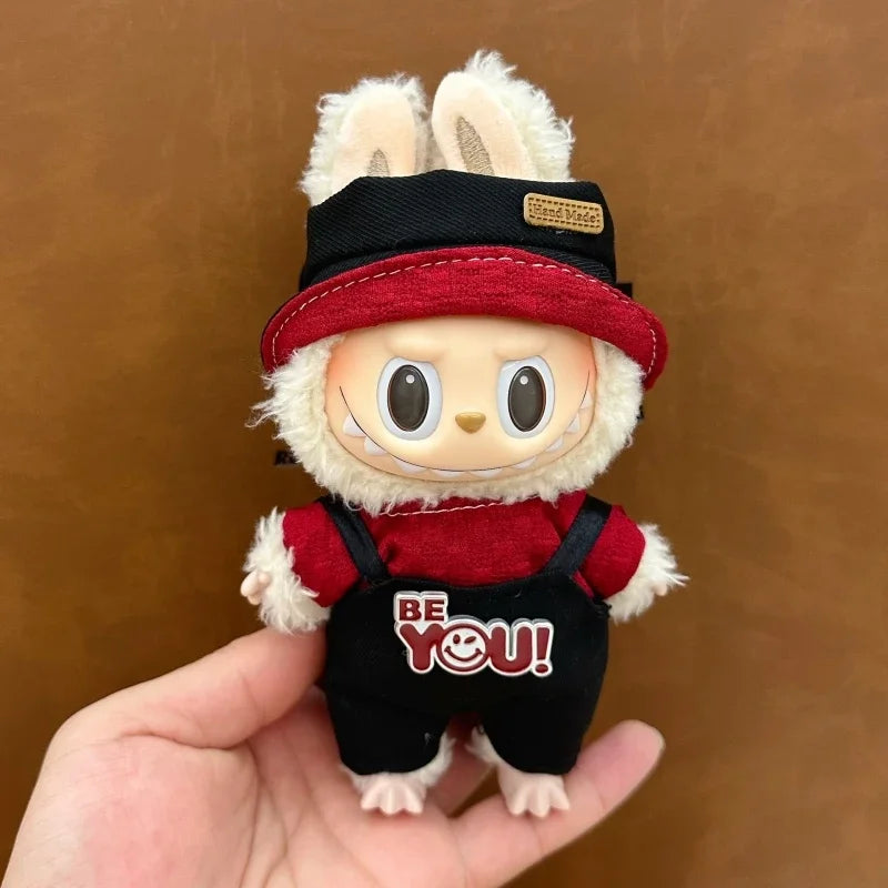 17cm Labubu Doll Accessories – Fashionable Clothing for V1/V2/V3 Labubu Dolls, Cute Toy Birthday Gift