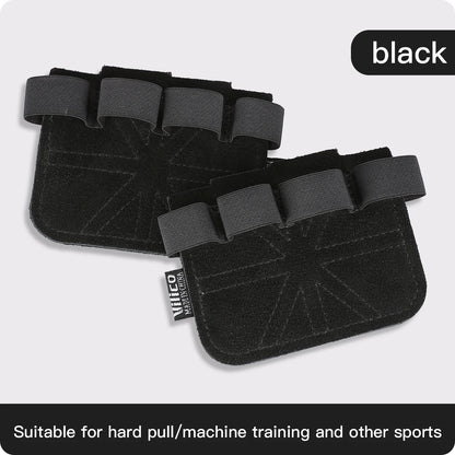 Leather Weightlifting Training Gloves with Palm Protection for Men & Women – Gym Workout, Pull Ups & Fitness Grips