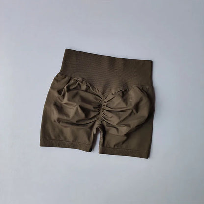 Peach Hip Lifting Sports Shorts for Women – High Waist Slimming, Tightening, Speed-Drying Running Pants