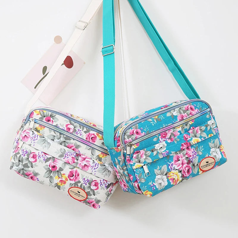 Women’s Canvas Tote Bag – Large Capacity Handbag, Messenger & Shoulder Bag for Commuting and Travel