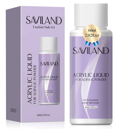 Saviland Acrylic Nail Monomer Liquid 60–500ml – Professional Large Capacity Nail Liquid for DIY Crystal Nail Art Extension System