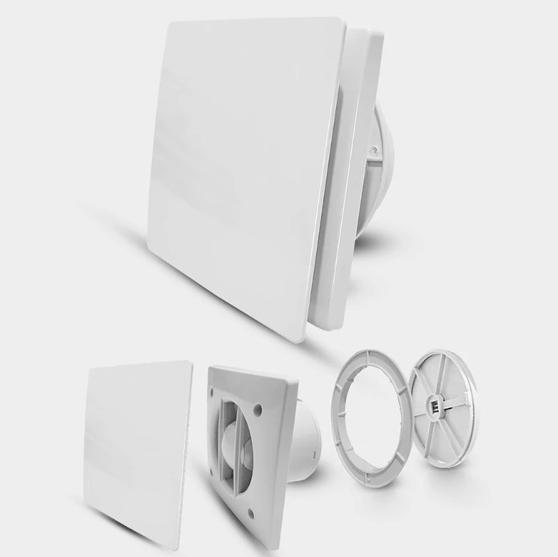 Remote Control Window & Wall Exhaust Fan — Low-Noise Kitchen & Bathroom Air Extractor Duct Ventilation Fan (KXRE)