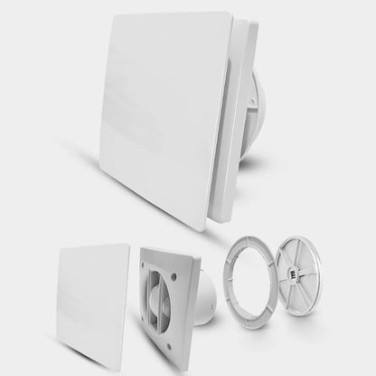 Remote Control Window & Wall Exhaust Fan — Low-Noise Kitchen & Bathroom Air Extractor Duct Ventilation Fan (KXRE)