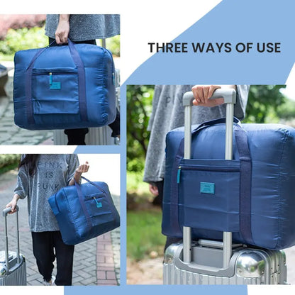 Fashion Foldable Travel Duffel Bag — Lightweight Weekender Tote for Men & Women, Carry-On Luggage Bag