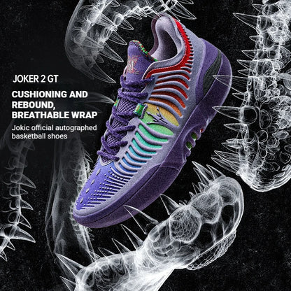 361 Degrees Joker 2 GT Basketball Shoes - Men's Breathable Shock-Absorbing Sneakers