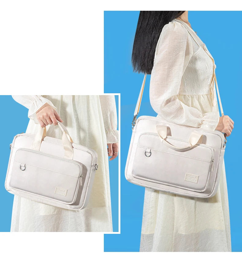 Universal Laptop Shoulder Bag for Men and Women - Fits 13, 14, 15.6 Inch Models Including MacBook Air/Pro and Surface - Compatible with Acer, ASUS, Toshiba