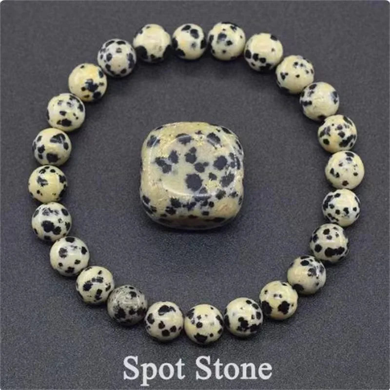 8MM Natural Epidote Zoisite & Lava Stone Bead Bracelet - Tiger Eye & Quartz Jewelry for Women