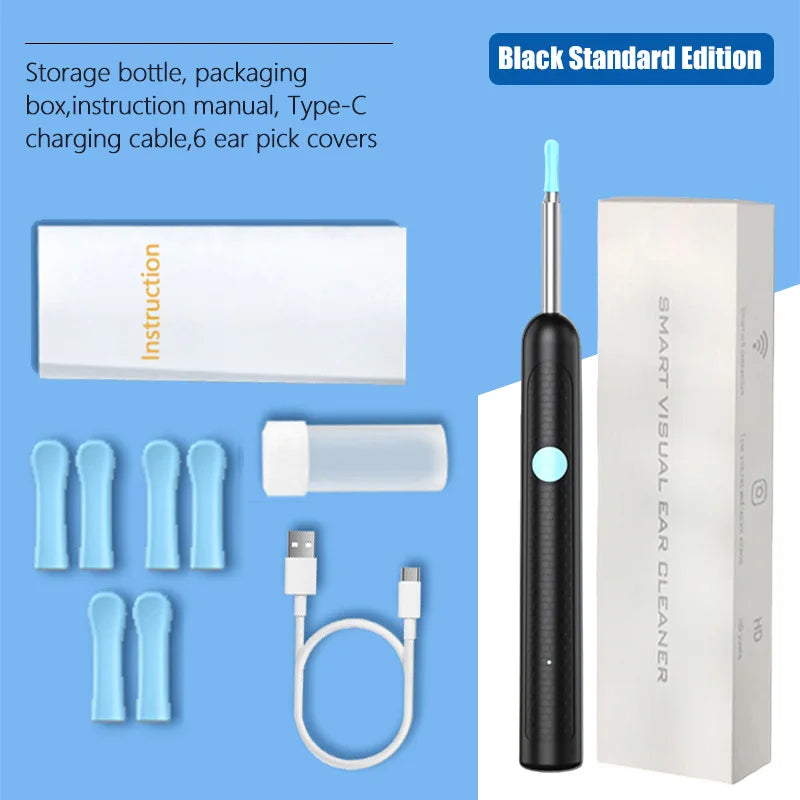 2025 Upgraded Visual Ear Wax Cleaner with Camera – Safe Earwax Removal Endoscope Tool with 5MP HD for Ear Care