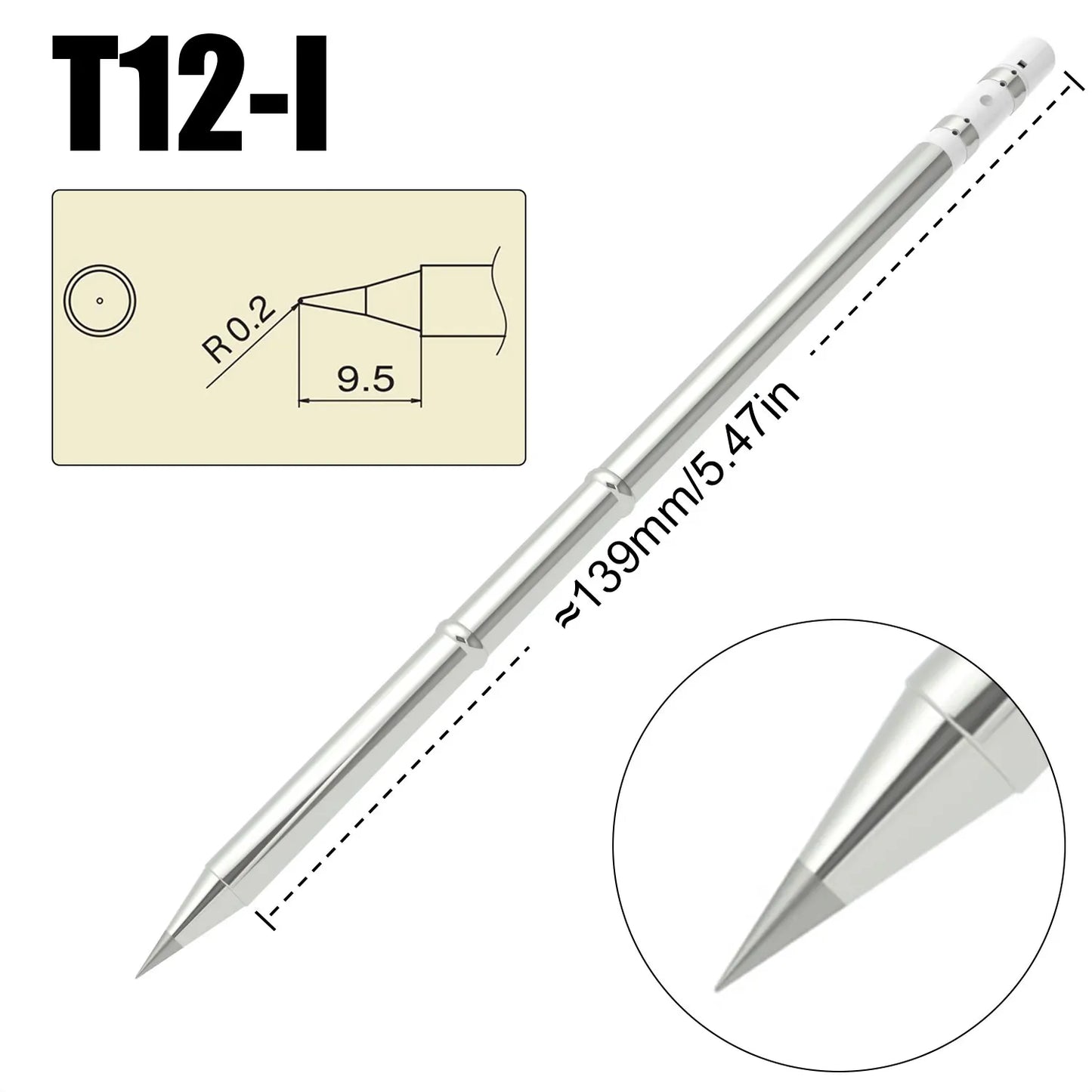 T12 Soldering Iron Tips - Universal Replacement Tips for Hakko FX951 FX-950 Welding Stations