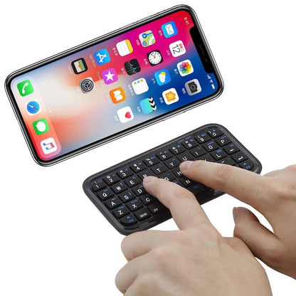 Mini Rechargeable Type-C Bluetooth 3.0 Keyboard – Slim 49-Key Wireless Keypad for Tablets & Smartphones