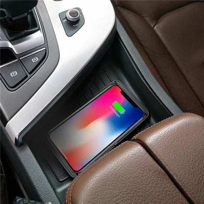 Wireless Charger Car Dock Pad - Fast Charging for iPhone 15, 14, 13, 12, X Pro Max & Samsung S9, S8 - Universal Phone Car Charger