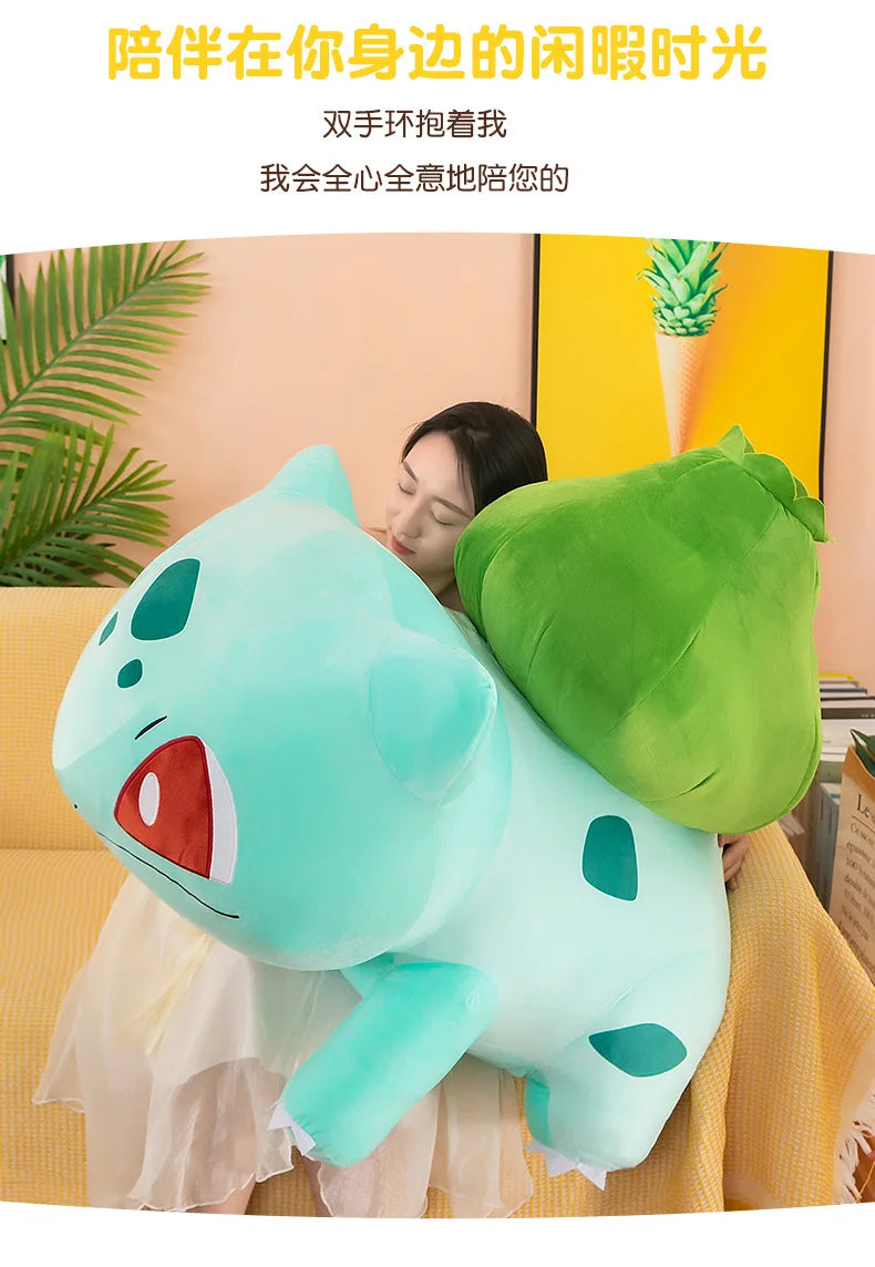 45cm Pokemon Bulbasaur Plush Toy – Soft Stuffed Anime Doll & Kawaii Throw Pillow, Birthday Gift for Boys & Girls